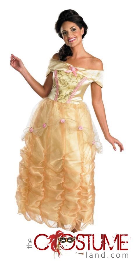 Disney Princess Costume Belle Beauty Woman Dress Up Storybook Halloween Outfit Ebay