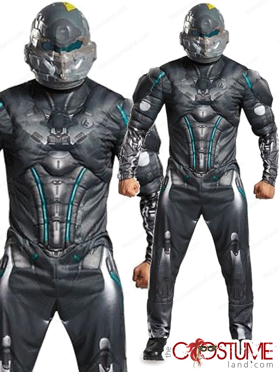 3D Print Male Master Chief Game Cosplay Costume Zentai Bodysuit Custom ...