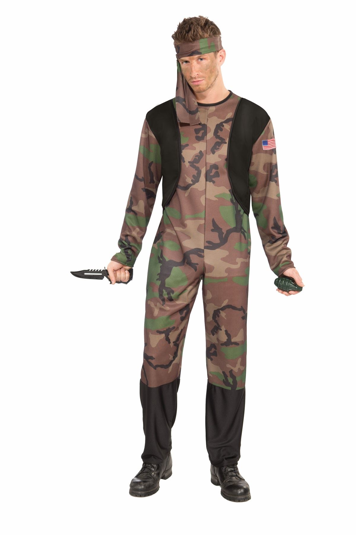 Army Soldier Men Costume Adult Military Outfit Force Halloween Dress up | eBay