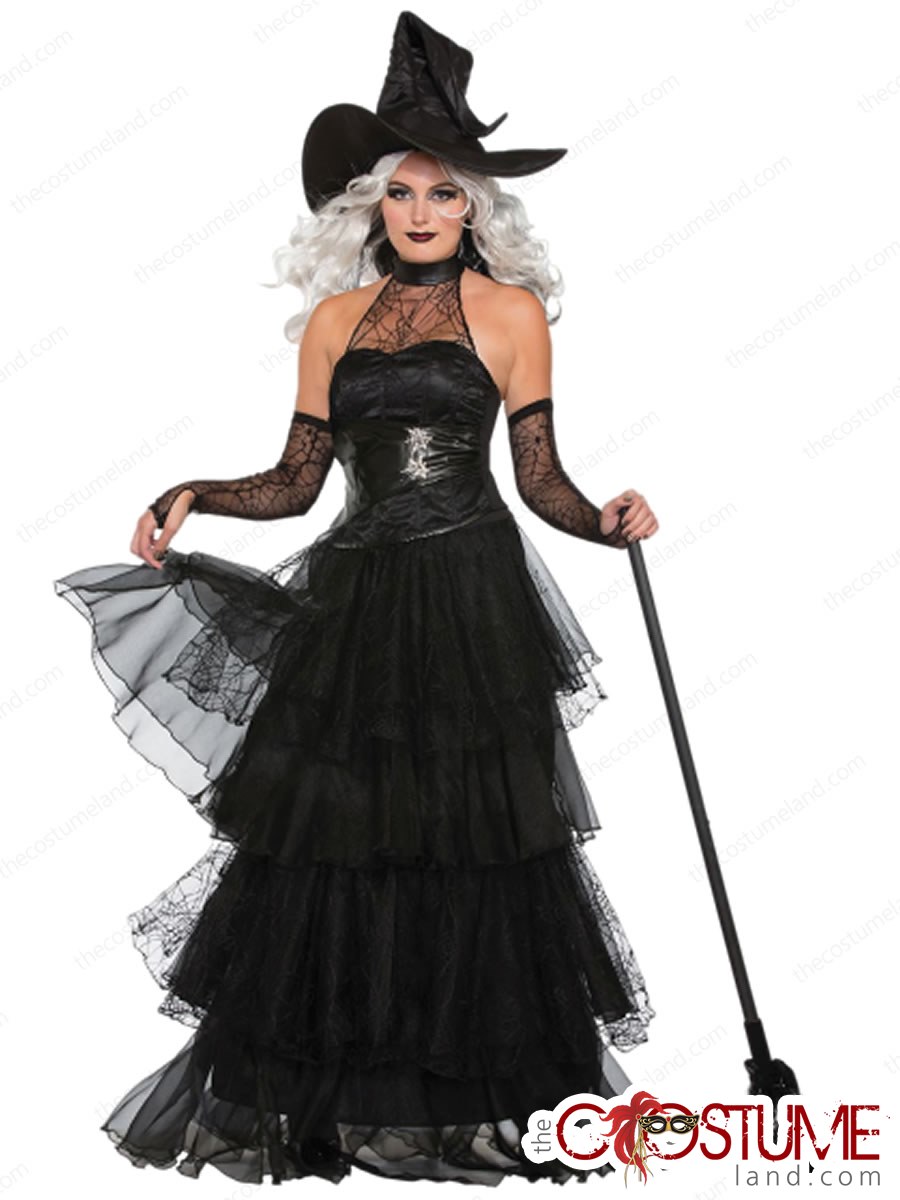 Girls Cosplay Women Witch Hat Adults Costume Halloween Fancy Dress Accessory 