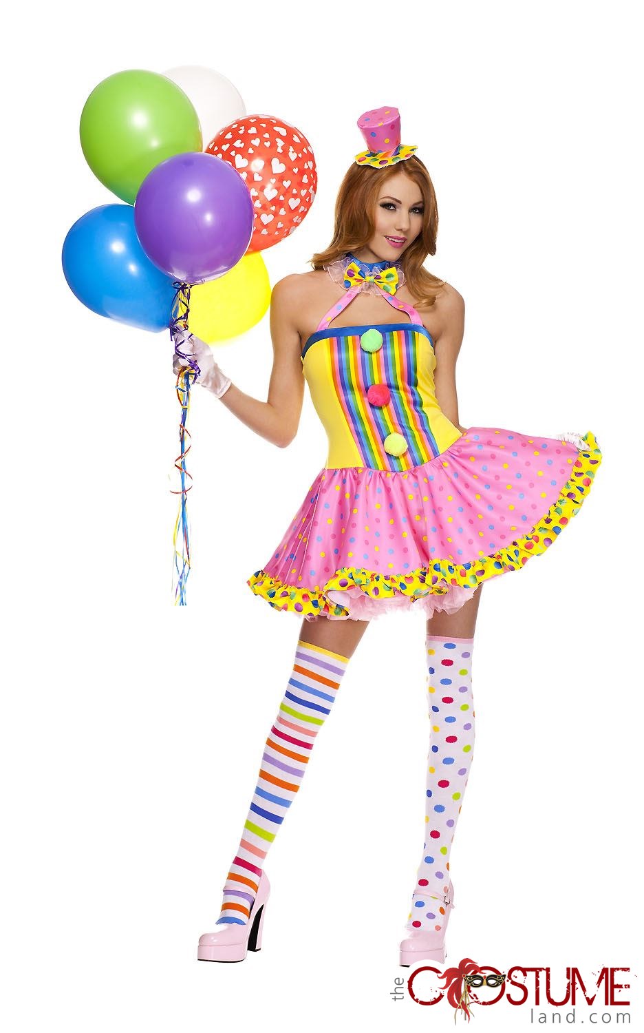 Circus Cutie Women Costume Adult Clown Outfit Ladies Halloween Cosplay  Dress Up