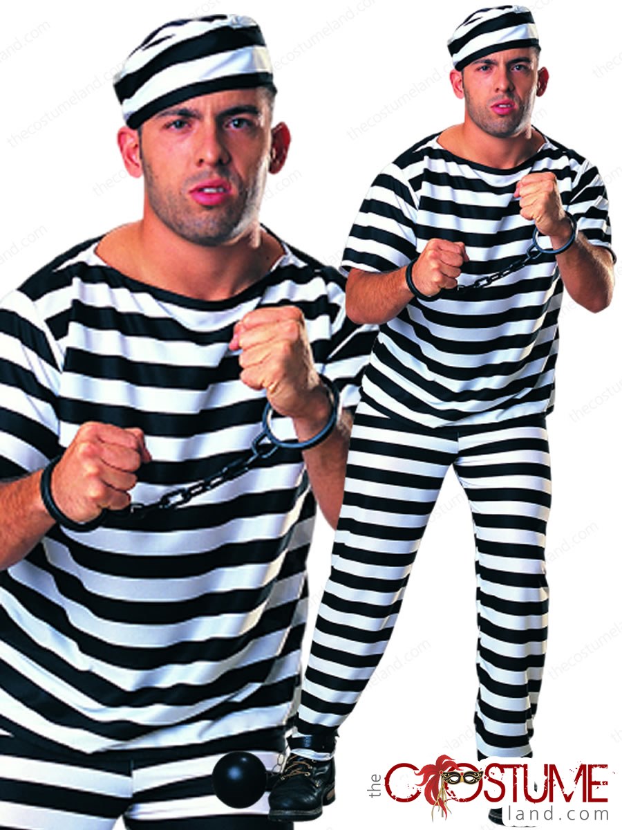 Adult Prisoner Man Costume Rubies 55029 