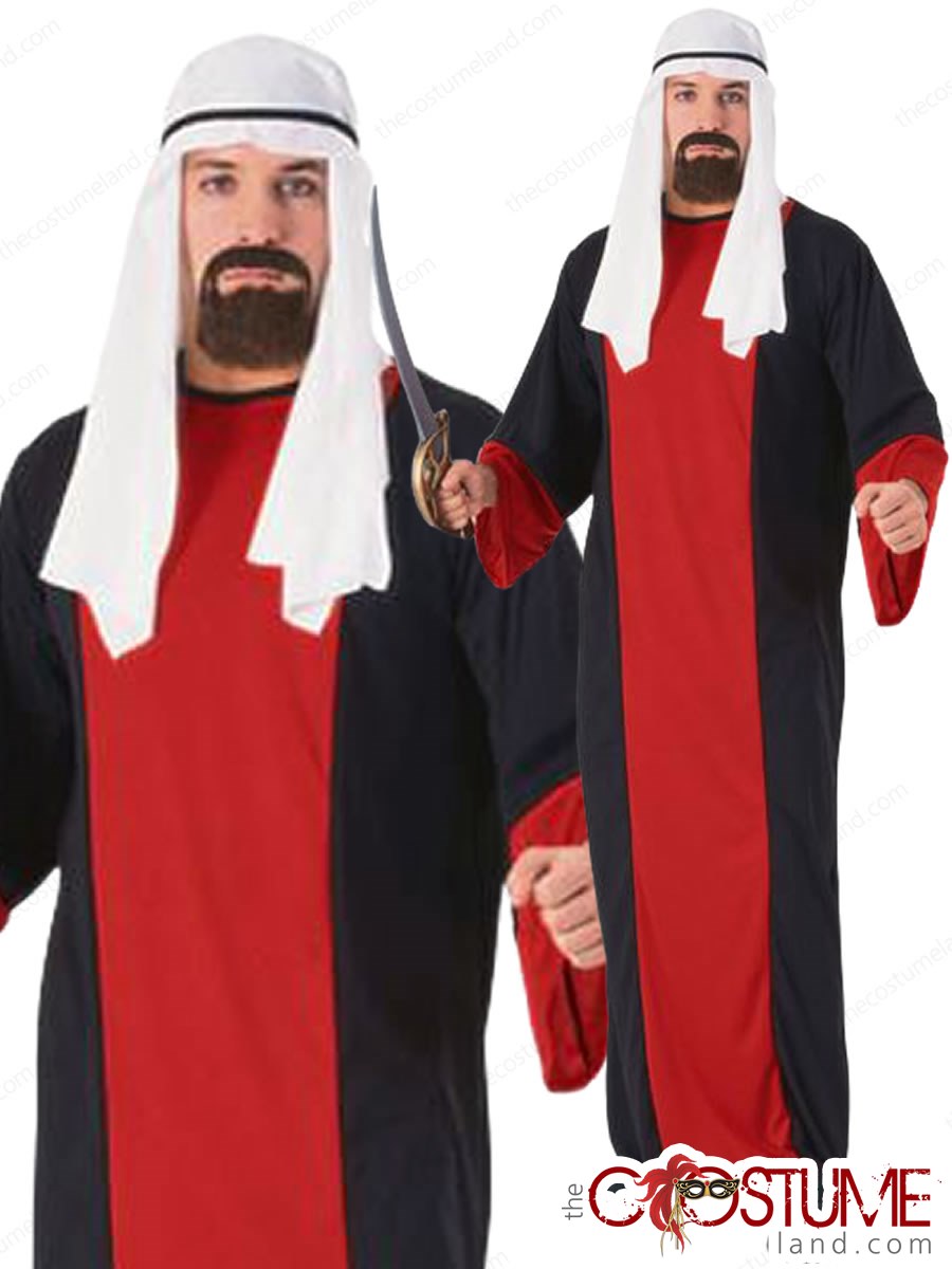 ALI BABA ARAB Men Costume Adult Arabic Fancy Sheikh Dress Halloween