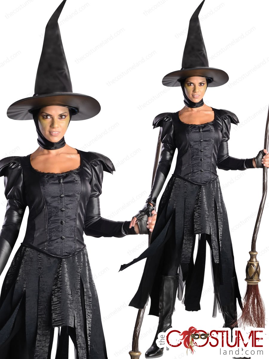 Wicked Bruja Halloween Cosplay Traje De Fiesta Accesorios Wicked Bruja Halloween Cosplay Traje De Fiesta Accesorios