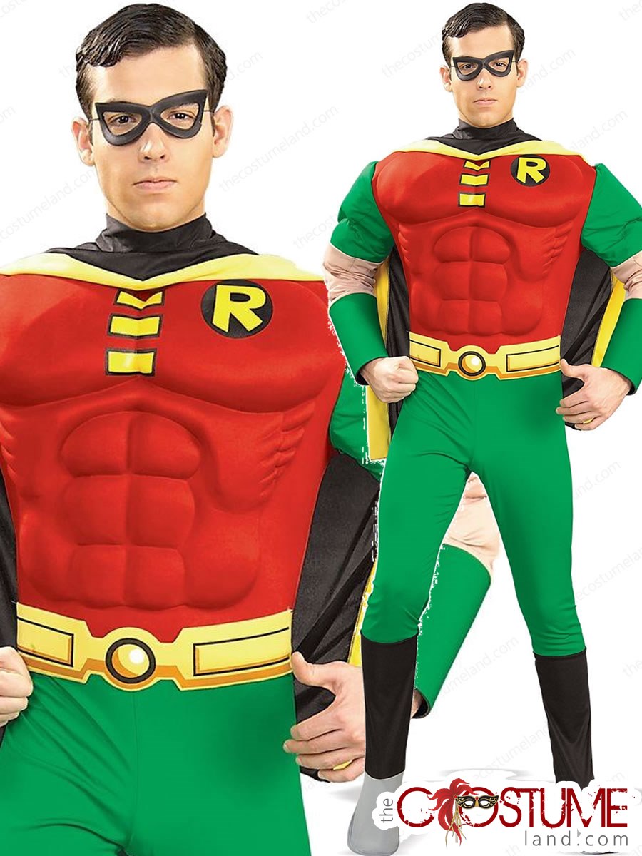 Robin Fancy Dress Costume Justice League Superhero 