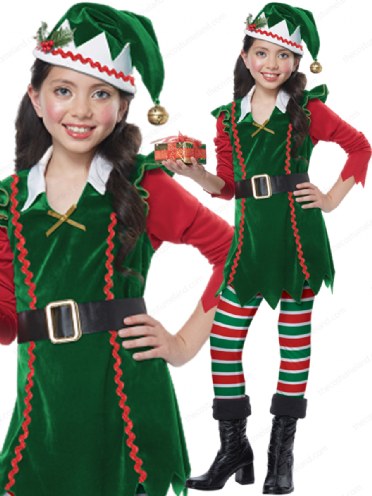 girls elf outfit