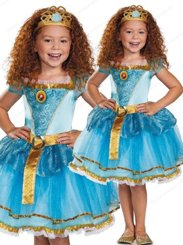 Merida Tiara Disney Princess Brave Fancy Dress Halloween Child Costume Accessory