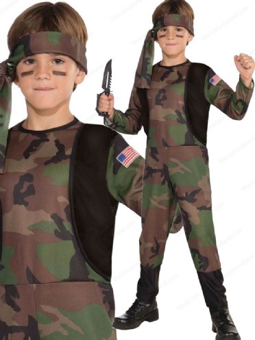 army dress up child