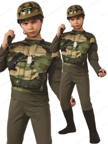army fancy dress kids