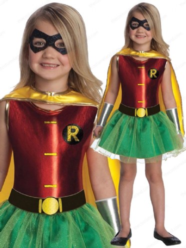 Robin Tutu Girl Super Hero Costume Kids Fancy Robin Dress DC Superhero ...