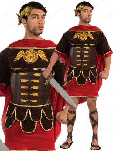 Gladiator Men Costume Adult Roman Dress Up Fancy Party Halloween ...